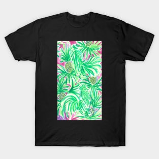 Pineapples Lilly Preppy Mask T-Shirt